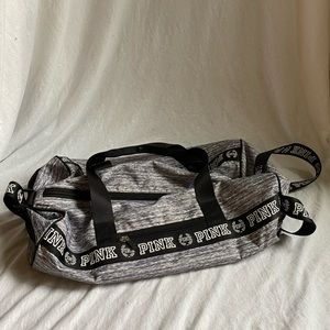 Pink duffle bag